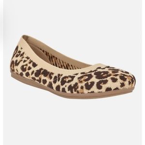 Easy Spirit Cheetah Print Ballet Flats